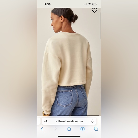 Reformation cropped boxy sweatshirt - Picture 3 of 3